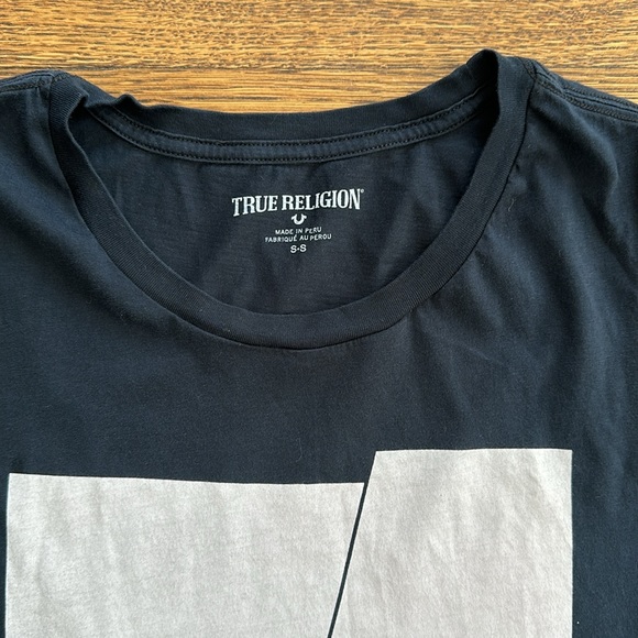 Women’s True Religion Black Lightweight Cotton Jersey Graphic Tank Top - Picture 2 of 4